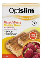Optislim Mixed Berry Muffin Bars 100 Calories 6x40g