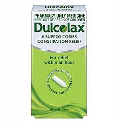Dulcolax Suppositories 10mg - 6 Pack