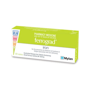 Ferrograd 325mg Iron Tablets 30