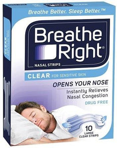 Breathe Right Nasal Strips 10 - Clear