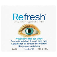 REFRESH Preservative Free Eye Drops 30 x 0.4 ml
