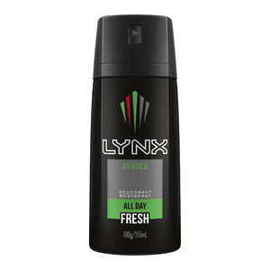 Lynx Men Body Spray Aerosol Deodorant Africa 155ml