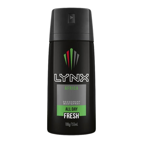 Lynx Men Body Spray Aerosol Deodorant Africa 155ml