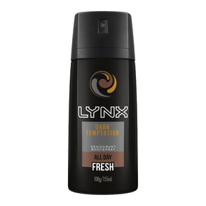 Lynx Men Body Spray Aerosol Deodorant Dark Temptation 155ml