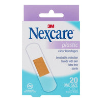 Nexcare Clear Plastic Strips 20's