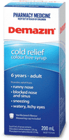 Demazin Cold Relief Colour Free Syrup 200ml