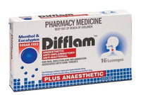 Difflam Plus Anaesthetic 16 Lozenges Eucalyptus & Menthol