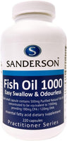 SANDERSON Fish Oil 1000 Conc. 220s