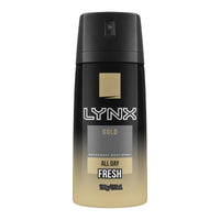 Lynx Men Body Spray Aerosol Deodorant Gold 155ml