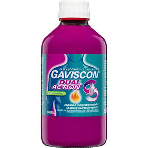 Gaviscon Dual Action Liquid 600ml Peppermint