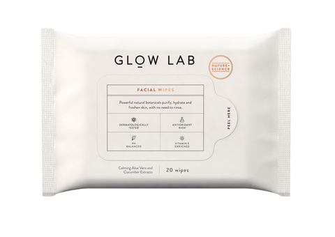 Glow Lab Facial Wipes 20 Pack