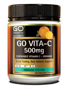 Go Healthy Go Vita-C 500mg 200 Chewable Tablets Orange