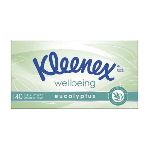Kleenex Eucalyptus Facial Tissues 140 Pack