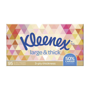 Kleenex Large & Thick Facial Tissues, 95 Pack