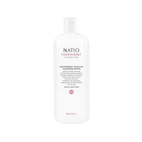 Natio Rosewater Hydration Antioxidant Micellar Cleansing Water 250ml