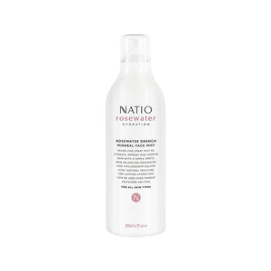 Natio Rosewater Hydration Drench Mineral Face Mist 200ml