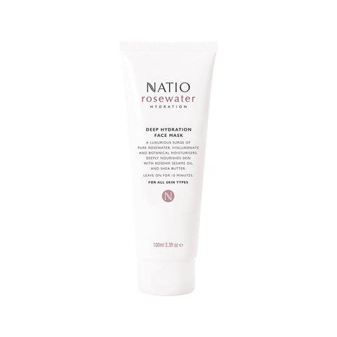 Natio Rosewater Deep Hydration Face Mask 100ml