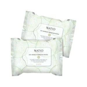 Natio Aromatherapy Eye Makeup Remover Wipes 30