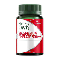 Nature's Own Magnesium Chelate 500mg Capsules 75