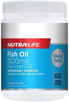 Nutra-Life Fish Oil 1500mg plus Vitamin D 300 Capsules