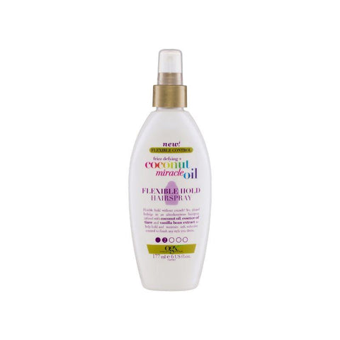 OGX Frizz Defying+ Coconut Miracle Oil Flexible Hold Hairspray 177ml