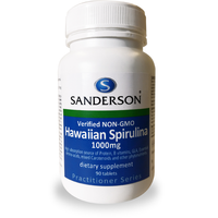 SANDERSON Haw. Spirulina 1000mg 90