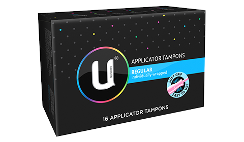 U by Kotex Regular Tampons 16 Applicator Pack