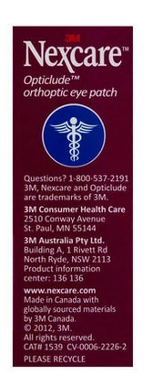 Nexcare Opticlude Orthoptic Eye Patch Regular 20 Pack
