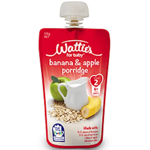 Wattie's Stage 2 Baby Food Banana & Apple Porridge 120g