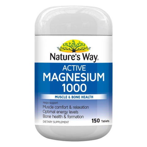 Nature's Way Active Magnesium 1000mg Tablets 150