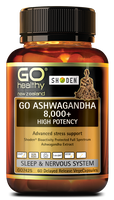 Go Healthy GO Ashwagandha 8000 + Stress & Energy 60 Capsules