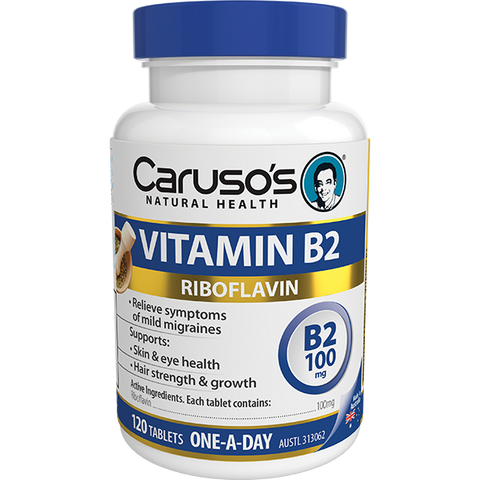 Caruso's Vitamin B2 100mg 120 Tablets