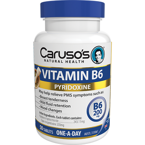 Caruso's Vitamin B6 200mg 50 Tablets