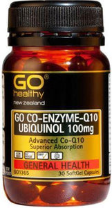 Go Healthy GO CoQ10 Ubiquinol 100mg 30 Capsules