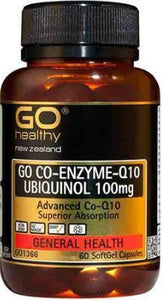 Go Healthy GO CoQ10 Ubiquinol 100mg 60 Capsules