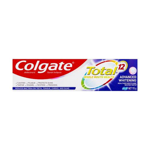 Colgate Total Advanced Whitening Antibacterial Fluoride Toothpaste 115g