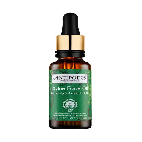Antipodes Divine Face Oil; Organic Avocado Oil & Rosehip 30ml