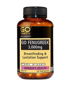 GO Healthy GO Fenugreek 3,000mg Capsules 120