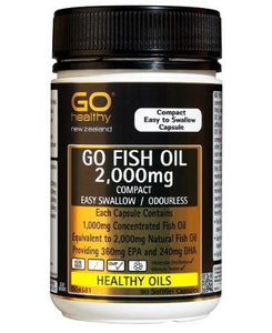 GO Healthy GO Fish Oil 2000mg ODOURLESS Capsules 90