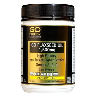 GO Healthy GO Flaxseed Oil 1,500mg Capsules 210