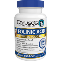Caruso's Folinic Acid 500mcg 120 Tablets