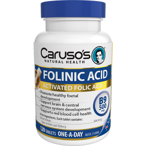 Caruso's Folinic Acid 500mcg 120 Tablets