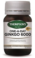Thompson's Ginkgo 6000 One-a-Day Capsules 30