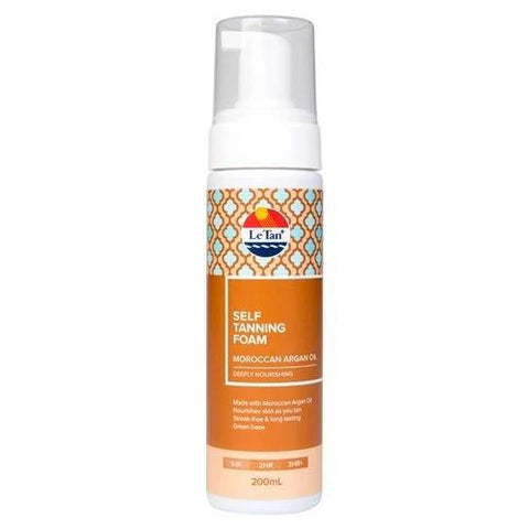 LE TAN Moroccan Argan Oil Self Tanning Foam 200ml
