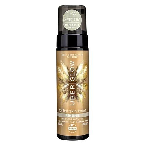 LE TAN Uber Glow Foamed Oil Self Tanning Foam Ash Base 200ml