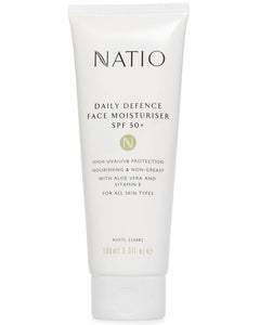 NATIO Daily Defence Face Moisturiser SPF 50+ 100ml