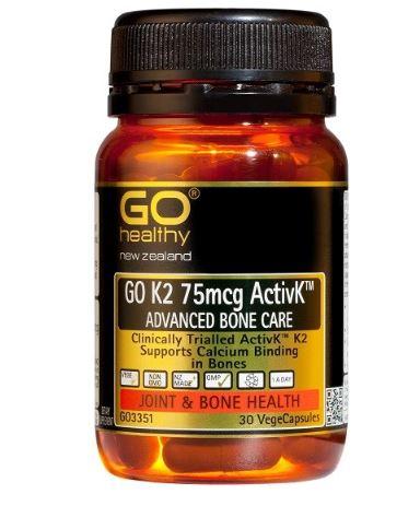 GO Healthy GO K2 75mcg Advanced Bone Care Capsules 30