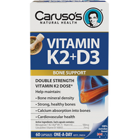 Caruso's Vitamin K2 +D3 60 Capsules