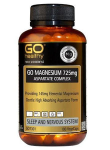 Go Healthy GO Magnesium 725mg Aspartate Complex Capsules 100