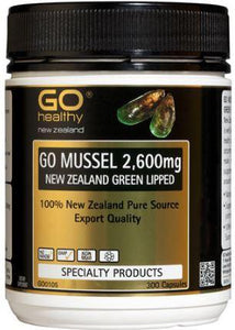 GO Healthy GO Mussel 2,600mg Capsules 300